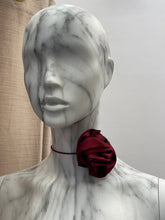 Rose Choker Burgandy