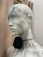 Rose Choker Black